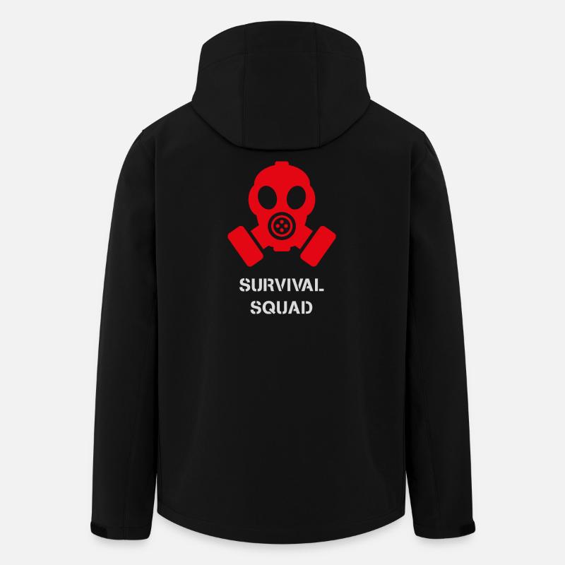 Biohazard Gasmaske Cyberpunk-Design - Recycelte Männer Softshell-Jacke von Stanley/Stella - Schwarz