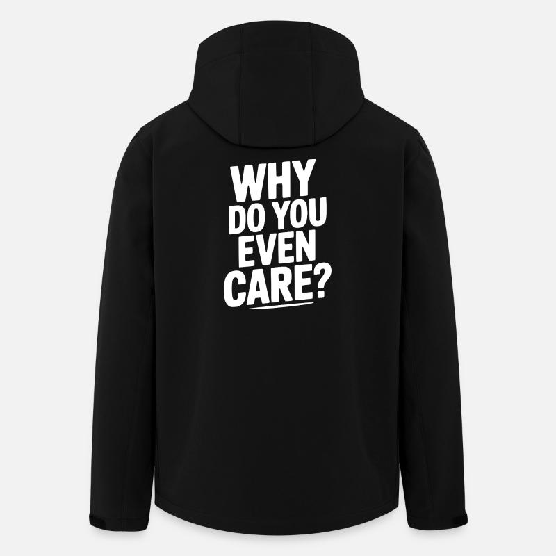 Pourquoi ça t’intéresse ? - Veste softshell homme en polyester recyclé Stanley/Stella - noir