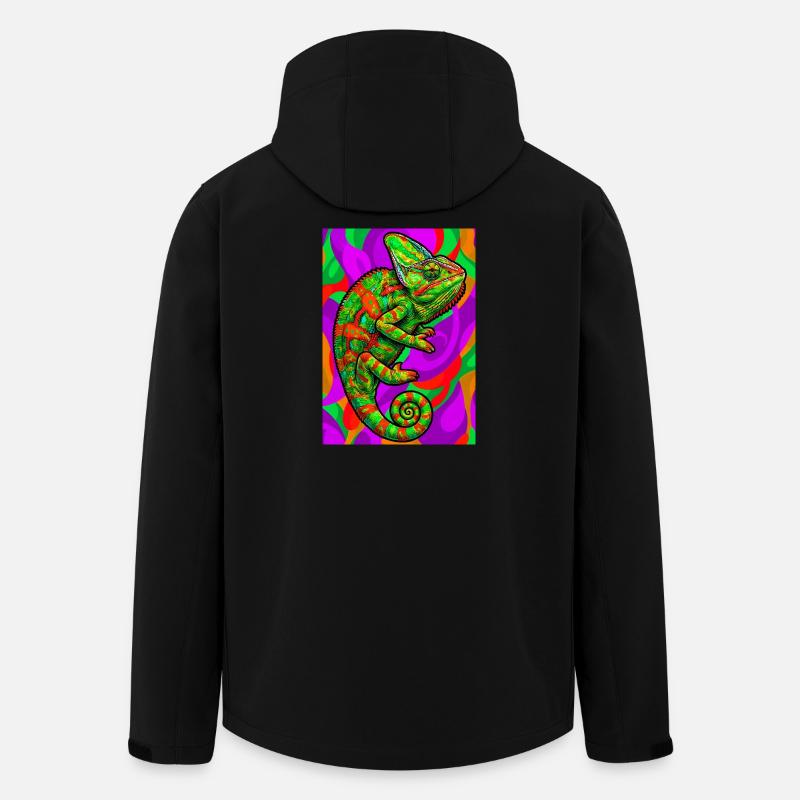 Chamäleon - Recycelte Männer Softshell-Jacke von Stanley/Stella - Schwarz