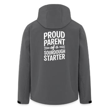 Stolzer Elternteil eines Sauerteigstarters - Recycelte Männer Softshell-Jacke von Stanley/Stella - Schwarz - Hinten - AI Model Male 185 light (185cm)