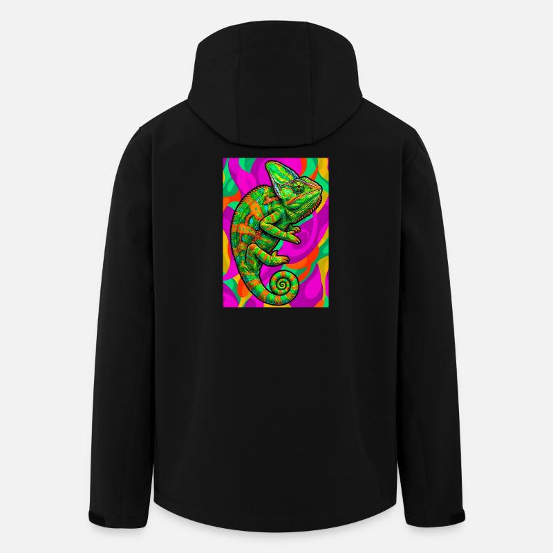 caméléon - Veste softshell homme en polyester recyclé Stanley/Stella - noir