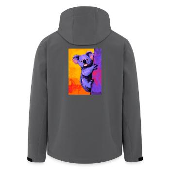 Koala - Veste softshell homme en polyester recyclé Stanley/Stella - noir - Dos - AI Model Male 185 light (185cm)