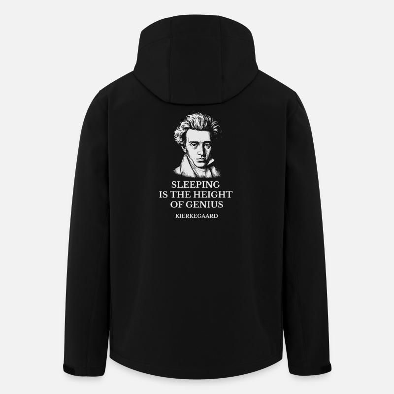 Kierkegaard Sleep Genius Tee - Men’s Recycled Softshell Jacket by Stanley/Stella - black