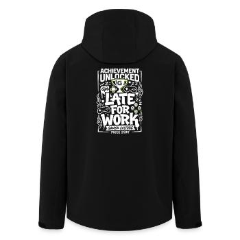Succès Débloqué Vie de joueur - Veste softshell homme en polyester recyclé Stanley/Stella - noir - Dos - AI Model Male 185 light (185cm)