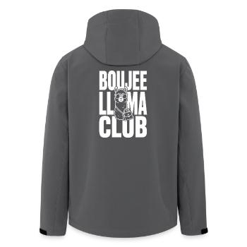 Boujee Llama Club avec sac à main - Veste softshell homme en polyester recyclé Stanley/Stella - noir - Dos - AI Model Male 185 light (185cm)