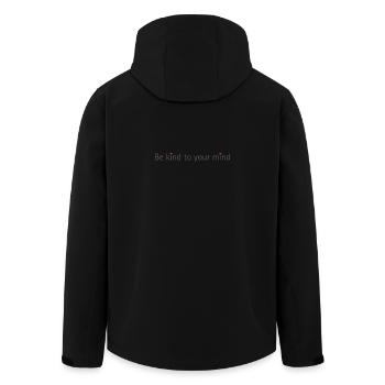BE KIND TO YOUR MIND - Veste softshell homme en polyester recyclé Stanley/Stella - noir - Dos - AI Model Male 185 light (185cm)