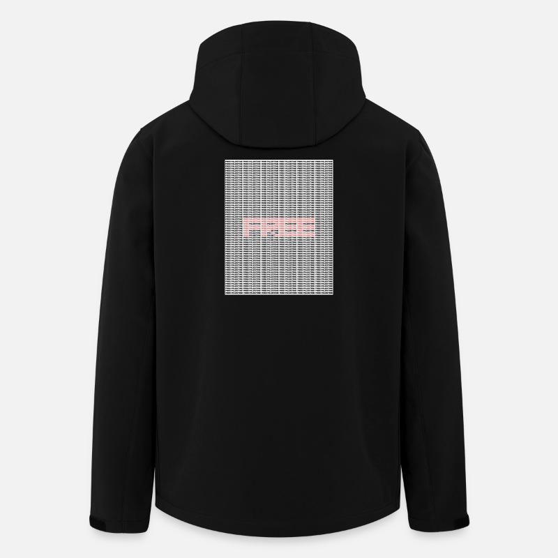 FREE PALESTINE TEXTE - Veste softshell homme en polyester recyclé Stanley/Stella - noir