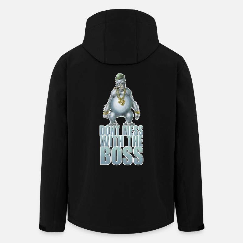 Ne pas jouer avec le patron - Veste softshell homme en polyester recyclé Stanley/Stella - noir