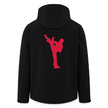 Kick- boxing - Arts martiaux - Karaté - Veste softshell homme en polyester recyclé Stanley/Stella - noir - Dos - AI Model Male 185 light (185cm)