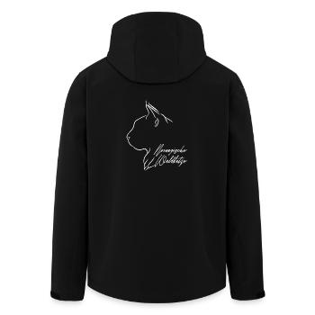 Norwegische Waldkatze Profil Katzen Katze Wilsigns - Recycelte Männer Softshell-Jacke von Stanley/Stella - Schwarz - Hinten - AI Model Male 185 light (185cm)