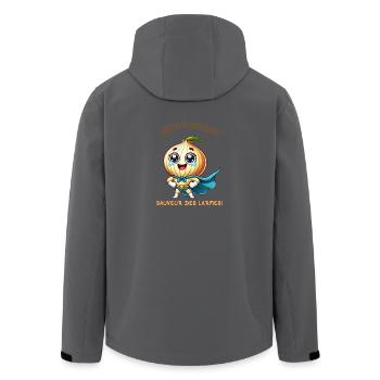 Super - heros - sauveur des larmes - Veste softshell homme en polyester recyclé Stanley/Stella - noir - Dos - AI Model Male 185 light (185cm)
