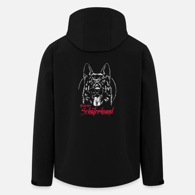 DEUTSCHER SCHÄFERHUND Wilsigns Hund Hunde Geschenk - Recycelte Männer Softshell-Jacke von Stanley/Stella - Schwarz