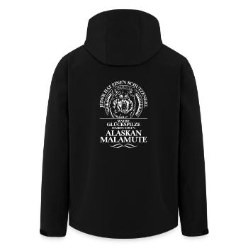ALASKAN MALAMUTE Guardian Angel Wilsign's gift - Men’s Recycled Softshell Jacket by Stanley/Stella - black - Back - AI Model Male 185 light (185cm)