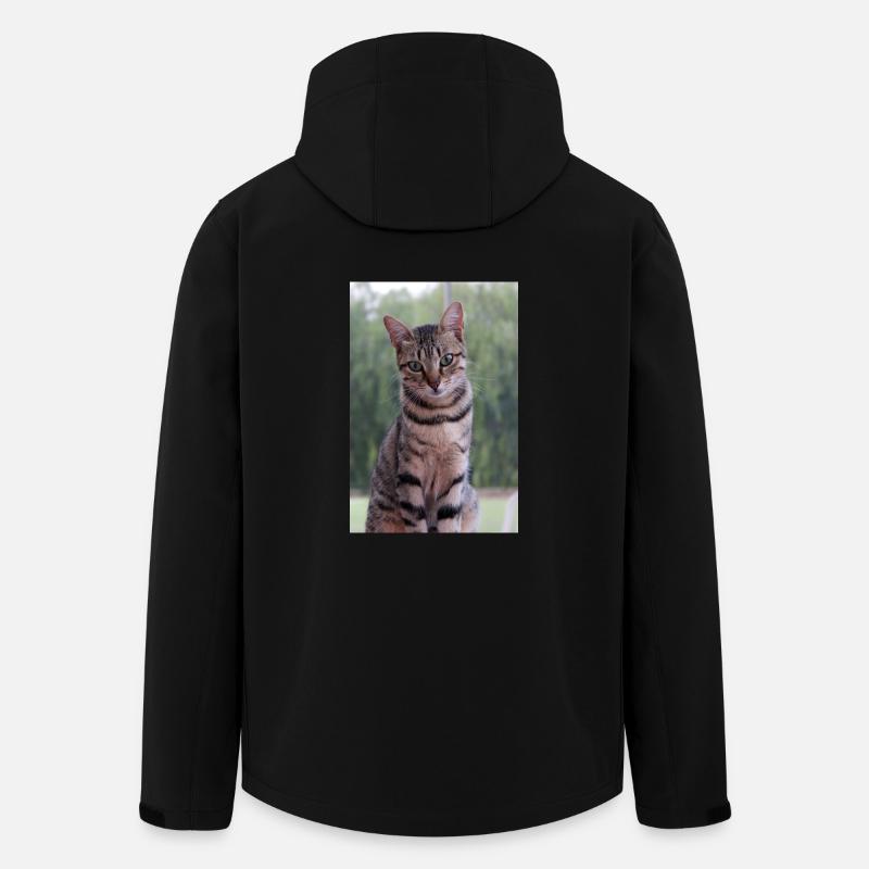 Katze Katze süßes Kätzchen - Recycelte Männer Softshell-Jacke von Stanley/Stella - Schwarz