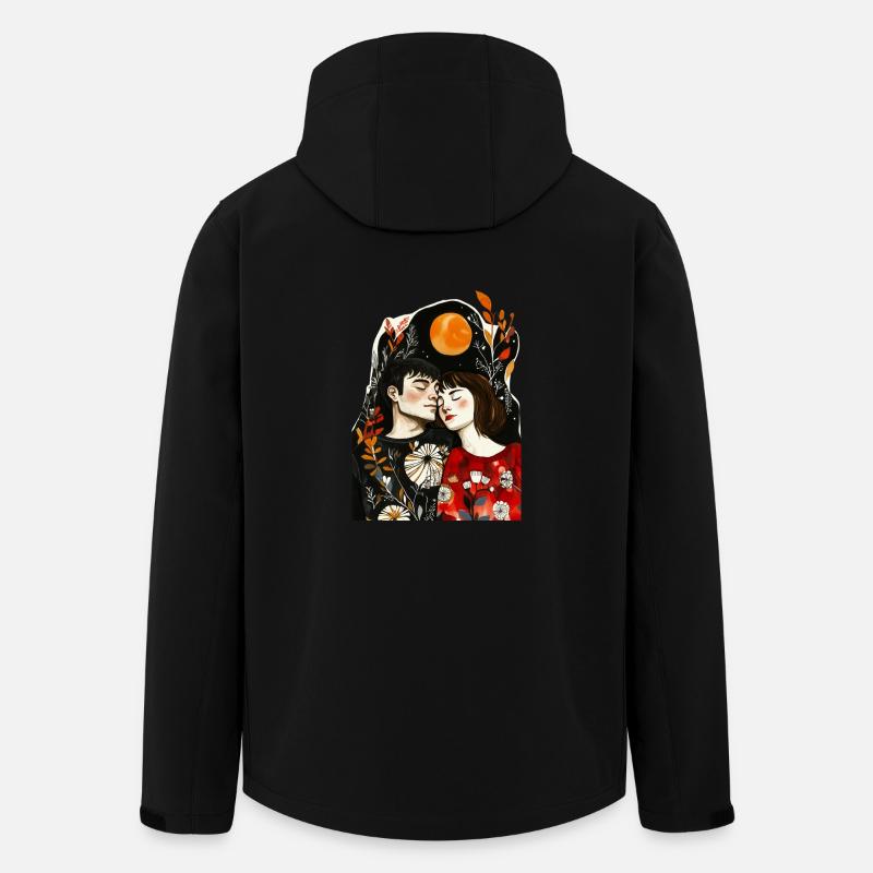 Liebe ist überall - Recycelte Männer Softshell-Jacke von Stanley/Stella - Schwarz