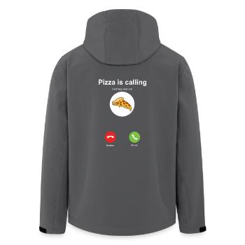 Je dois partir. - Veste softshell homme en polyester recyclé Stanley/Stella - charbon - Dos - AI Model Male 185 light (185cm)