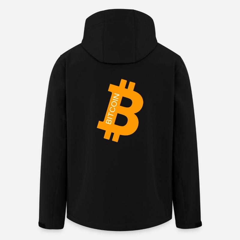 bit coin - Recycelte Männer Softshell-Jacke von Stanley/Stella - Schwarz