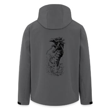 water dragon black - Veste softshell homme en polyester recyclé Stanley/Stella - noir - Dos - AI Model Male 185 light (185cm)