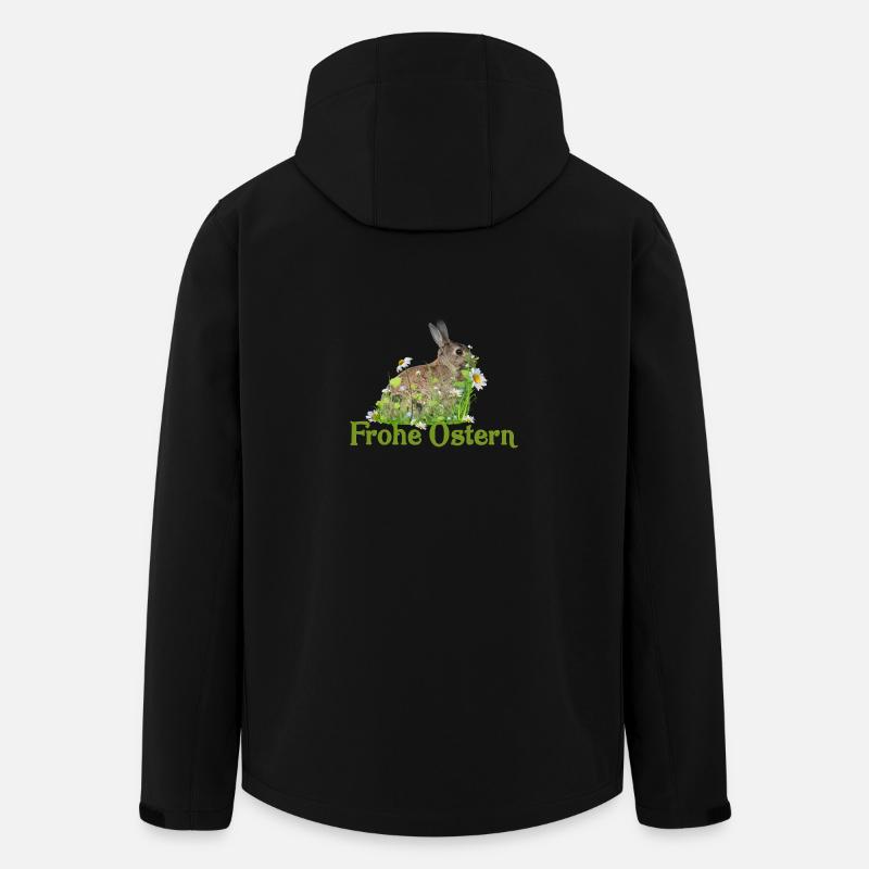 Frohe Ostern - Recycelte Männer Softshell-Jacke von Stanley/Stella - Schwarz