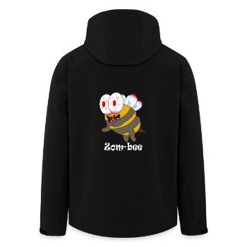 zom bee - Recycelte Männer Softshell-Jacke von Stanley/Stella - Schwarz - Hinten - AI Model Male 185 light (185cm)