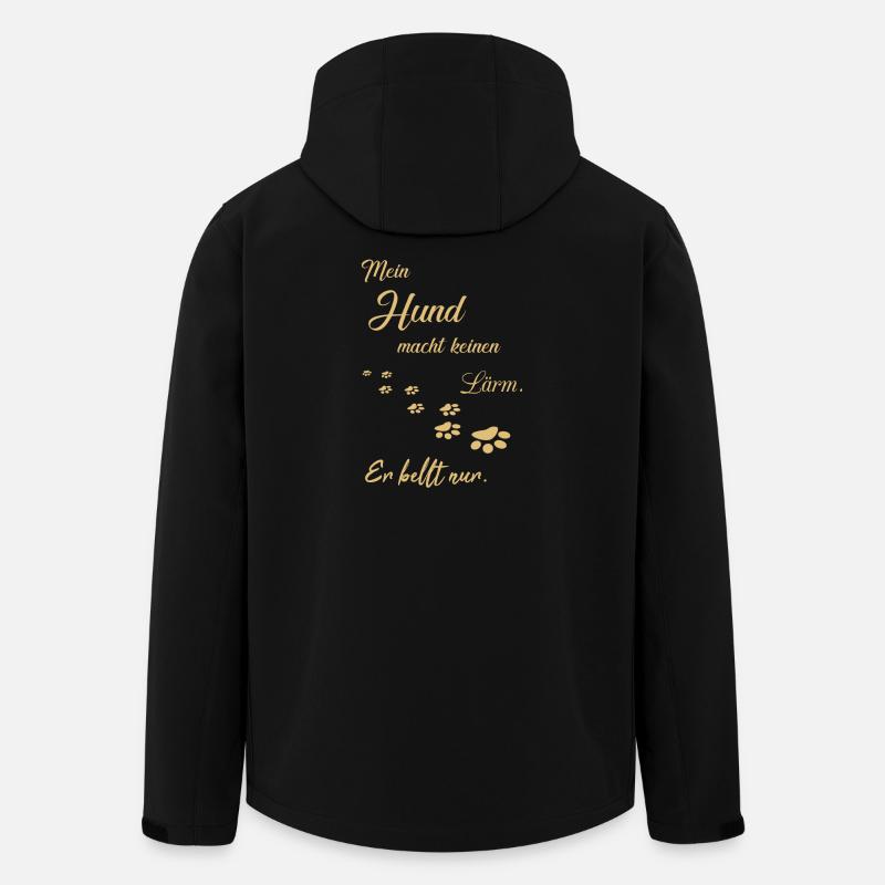 Hunde Hundesprüche - Recycelte Männer Softshell-Jacke von Stanley/Stella - Schwarz