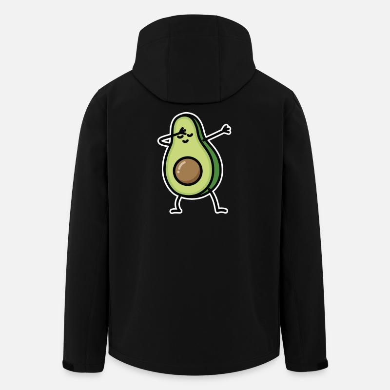 Avocado dab dabbing - Veste softshell homme en polyester recyclé Stanley/Stella - noir