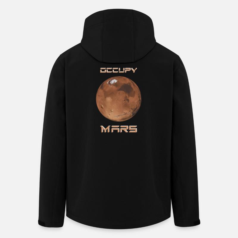 Occupy Mars - Veste softshell homme en polyester recyclé Stanley/Stella - noir