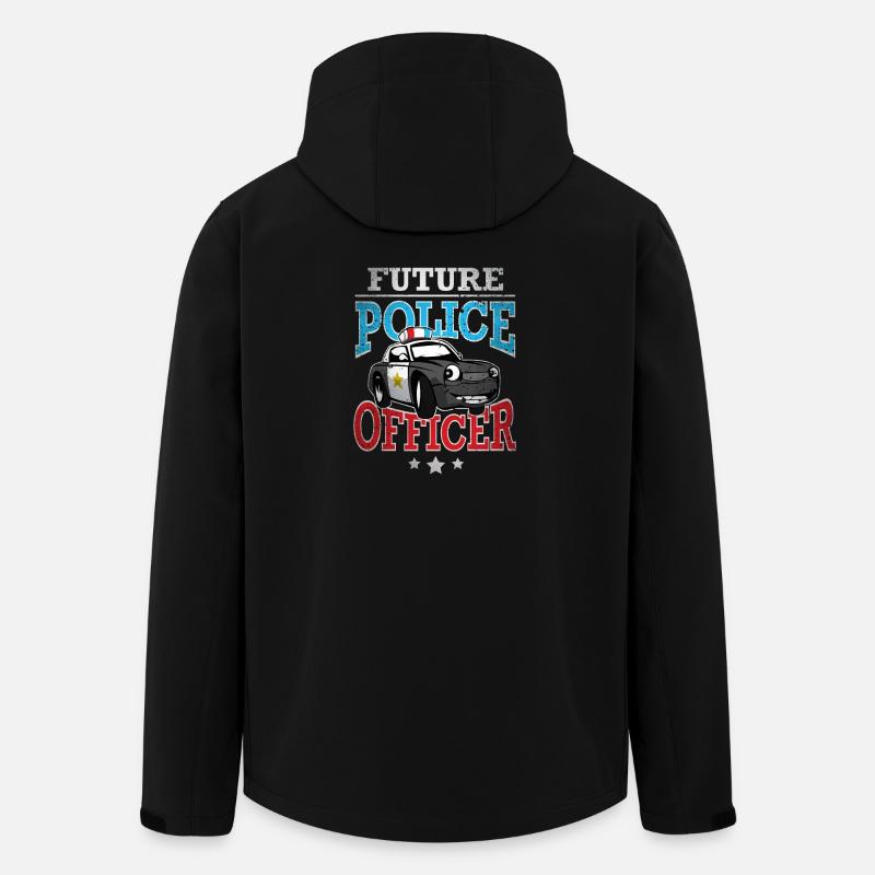 Future Police Officer - Recycelte Männer Softshell-Jacke von Stanley/Stella - Schwarz