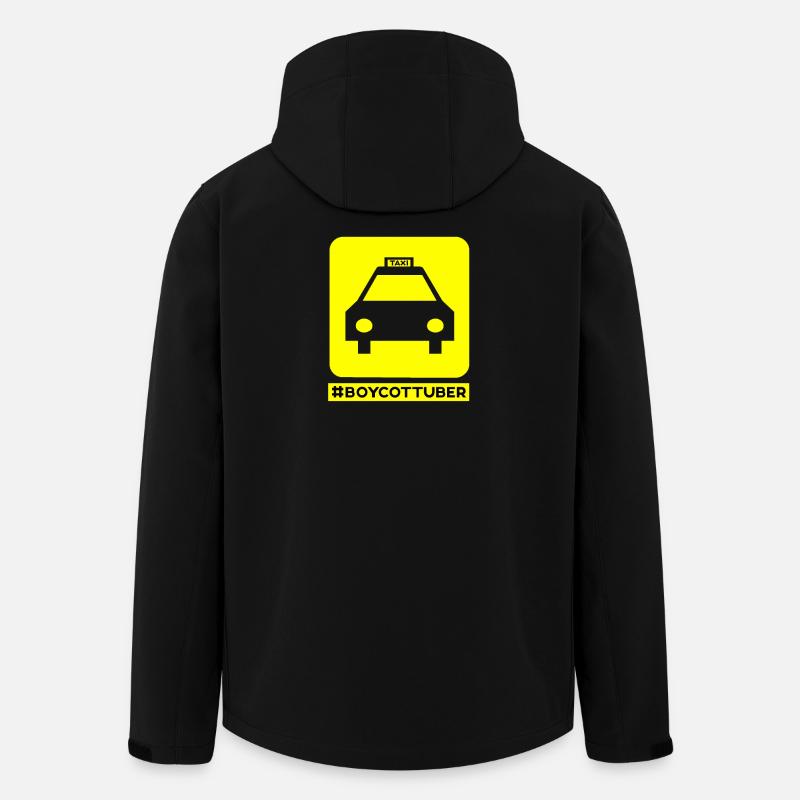 Fahr Taxi Boykott UBER - Recycelte Männer Softshell-Jacke von Stanley/Stella - Schwarz