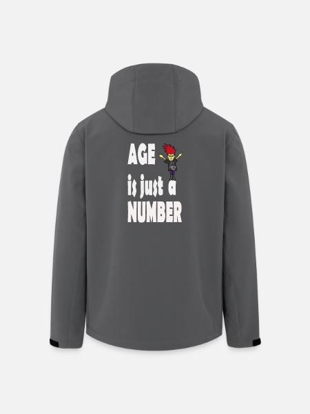 Age is just a number - Men’s Recycled Softshell Jacket by Stanley/Stella - black