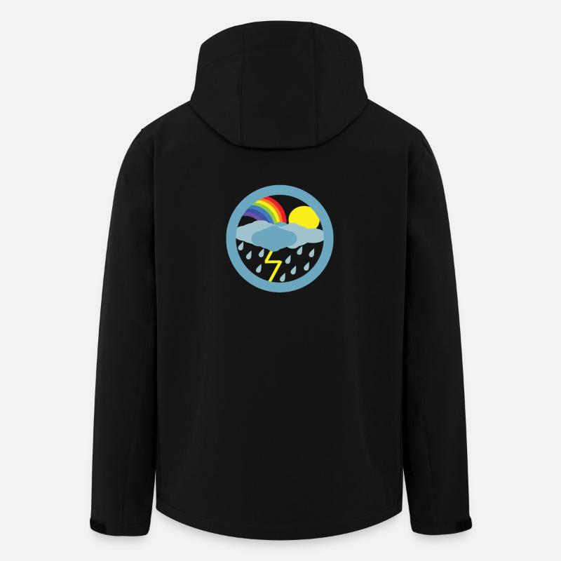 Nach dem Regen kommt der Sonnenschein - Recycelte Männer Softshell-Jacke von Stanley/Stella - Schwarz