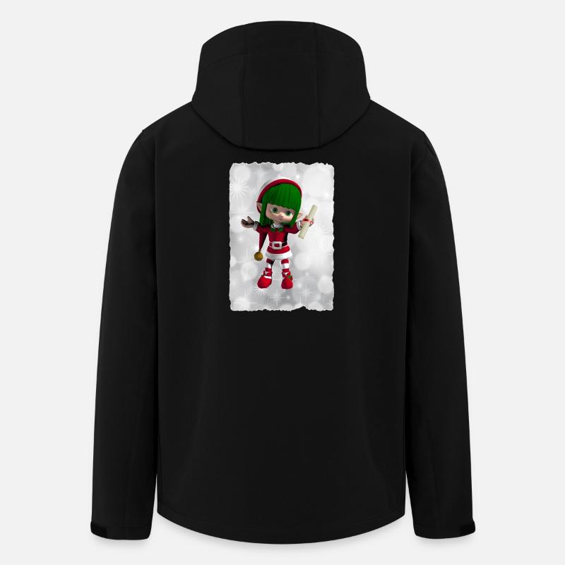 Grüner Elf - Recycelte Männer Softshell-Jacke von Stanley/Stella - Schwarz