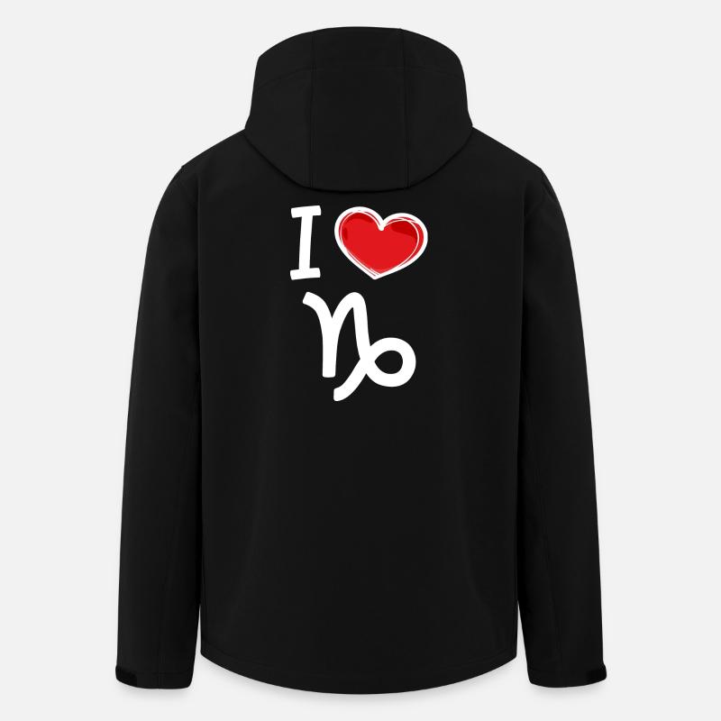 Horoskop Gezeiten Steinbock Herz Statement - Recycelte Männer Softshell-Jacke von Stanley/Stella - Schwarz