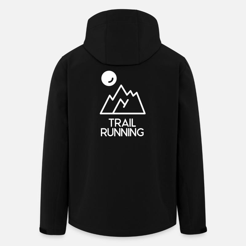 Trailrunning - Recycelte Männer Softshell-Jacke von Stanley/Stella - Schwarz