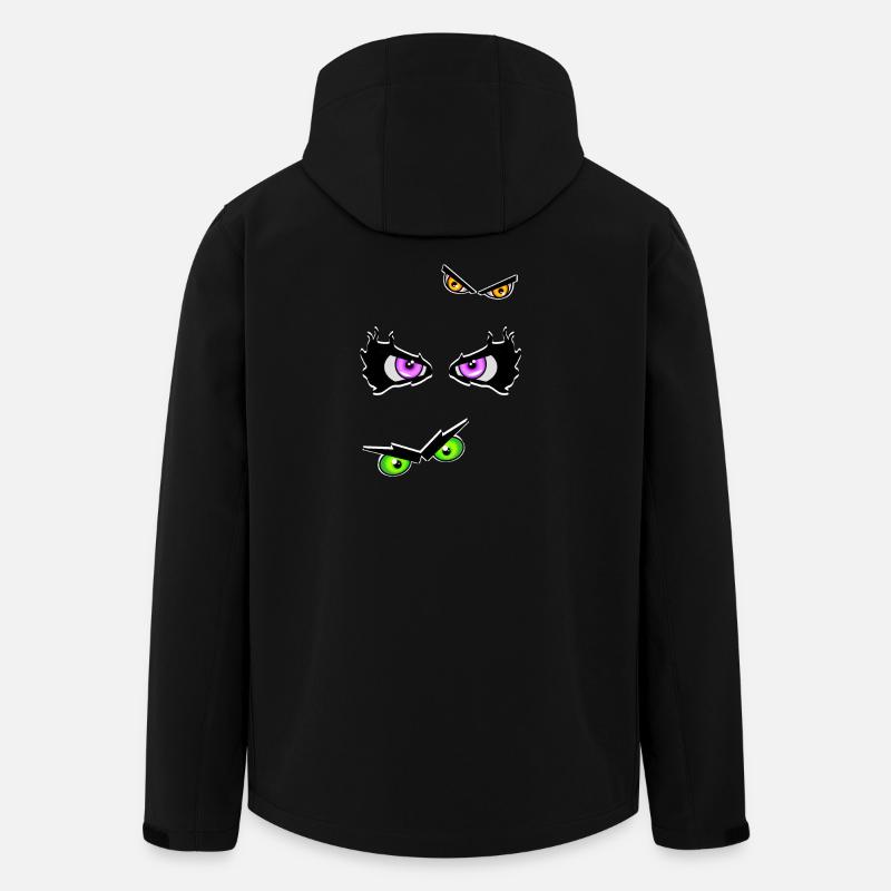 Halloweenaugen böse - Recycelte Männer Softshell-Jacke von Stanley/Stella - Schwarz
