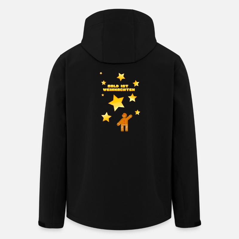 Noël approche à grands pas - Veste softshell homme en polyester recyclé Stanley/Stella - noir