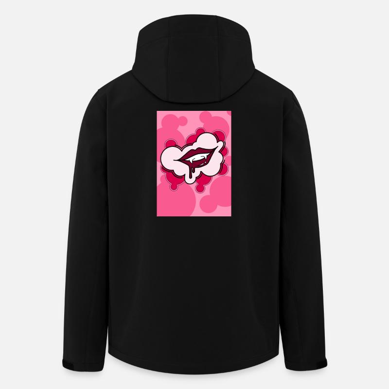 Vampire Kiss - Men’s Recycled Softshell Jacket by Stanley/Stella - black