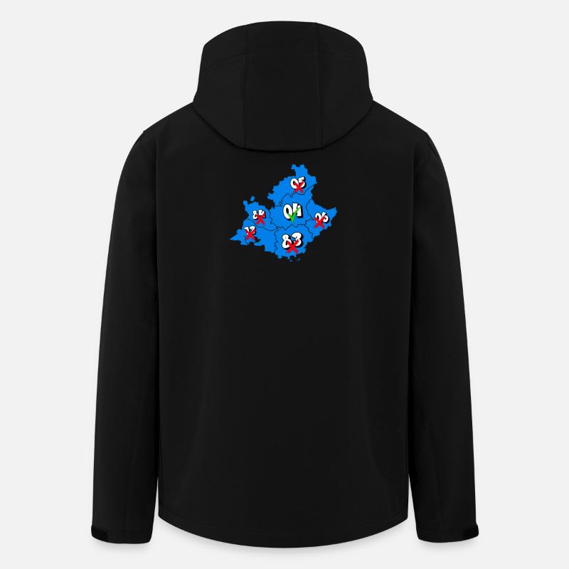 PACA-Region - Recycelte Männer Softshell-Jacke von Stanley/Stella - Schwarz