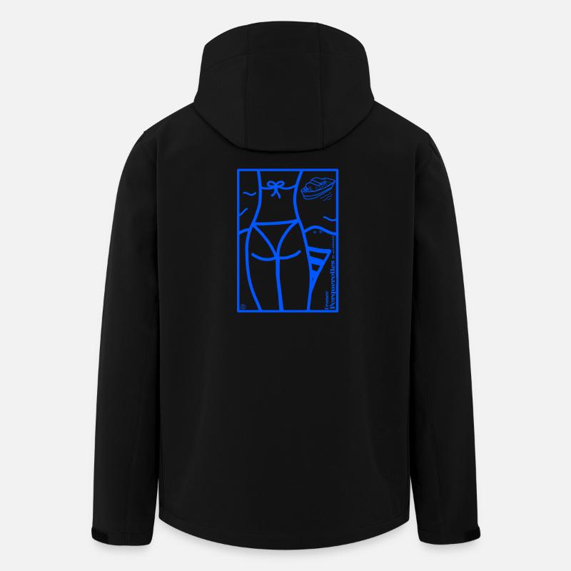 Die Inseln von Hyères - Recycelte Männer Softshell-Jacke von Stanley/Stella - Schwarz