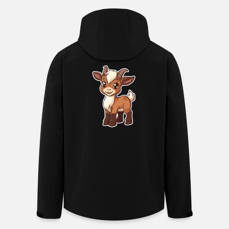 Ziege - Recycelte Männer Softshell-Jacke von Stanley/Stella - Schwarz