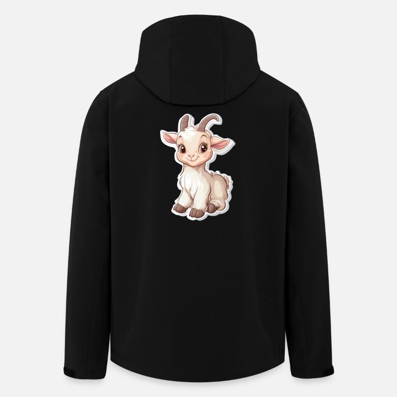 Ziege - Recycelte Männer Softshell-Jacke Discoverer von Stanley/Stella - Schwarz