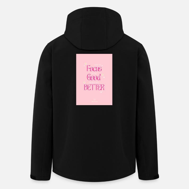 Wenn du dich auf das Gute konzentrierst, wird das Gute besser - Recycelte Männer Softshell-Jacke von Stanley/Stella - Schwarz