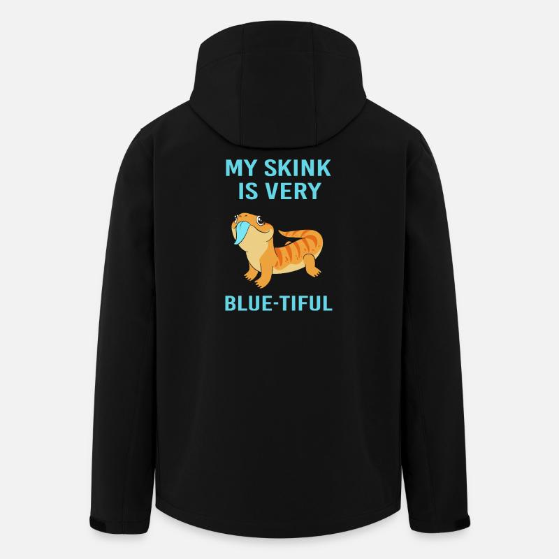 Lizard Blue Tongue - Men’s Recycled Softshell Jacket by Stanley/Stella - black