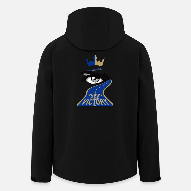 Vision und Sieg - Recycelte Männer Softshell-Jacke von Stanley/Stella - Schwarz