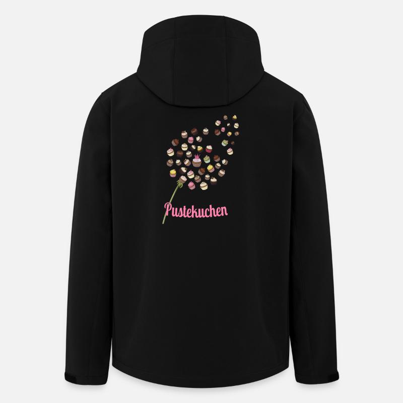 Pustekuchen – Lustiges Cupcake Design - Recycelte Männer Softshell-Jacke von Stanley/Stella - Schwarz