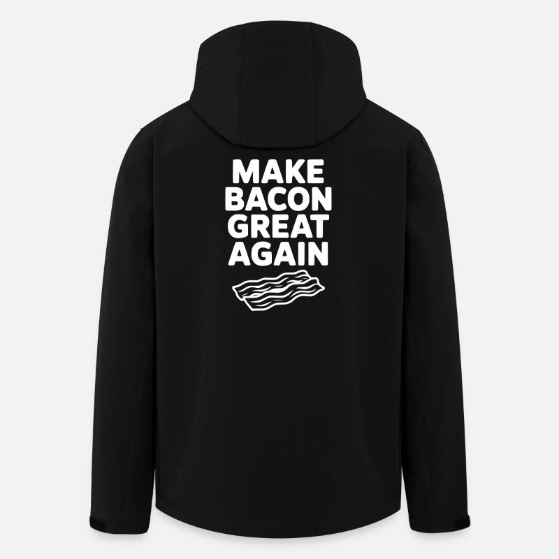 Make Bacon Great Again - Men’s Recycled Softshell Jacket by Stanley/Stella - black