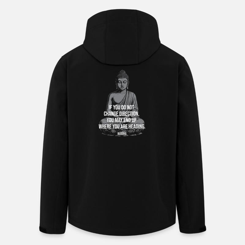 Buddha-Richtungswechsel-Erinnerung - Recycelte Männer Softshell-Jacke von Stanley/Stella - Schwarz