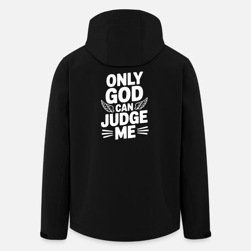 Seul Dieu peut me juger - Veste softshell homme en polyester recyclé Stanley/Stella - noir