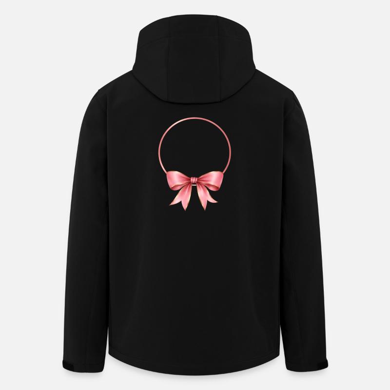 Schleife-Kreis Personalisierbar - Recycelte Männer Softshell-Jacke von Stanley/Stella - Schwarz