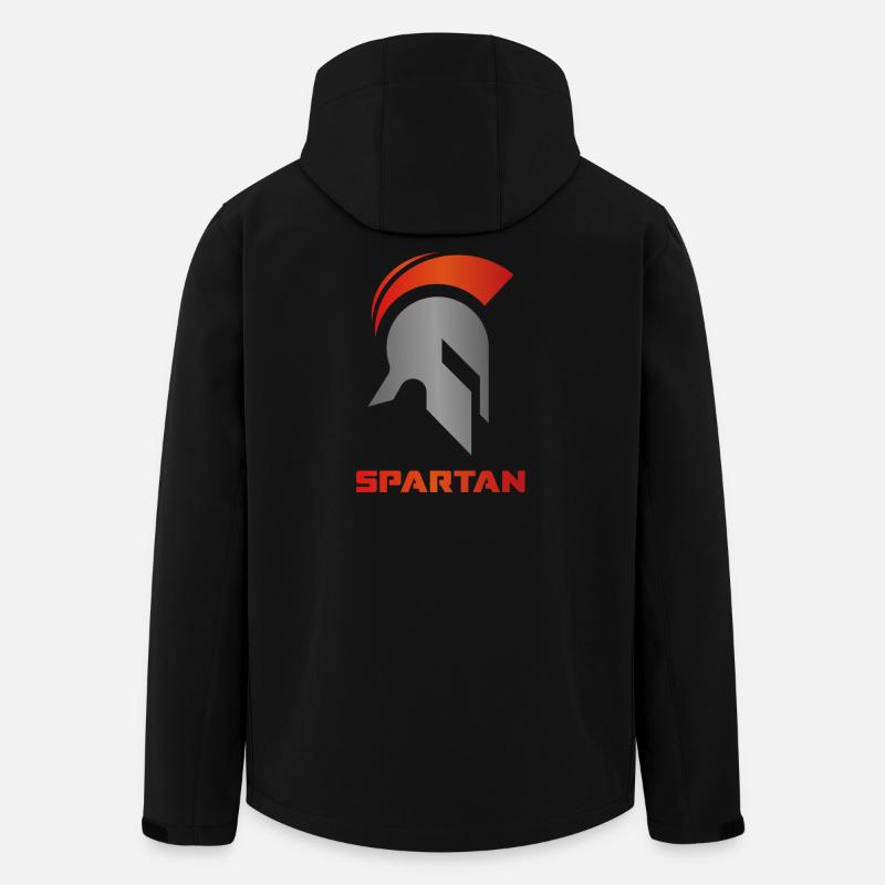 Spartan Warrior Gym - Recycelte Männer Softshell-Jacke von Stanley/Stella - Schwarz